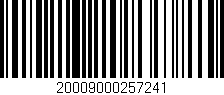 Código de barras (EAN, GTIN, SKU, ISBN): '20009000257241'