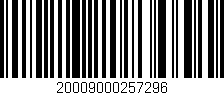 Código de barras (EAN, GTIN, SKU, ISBN): '20009000257296'