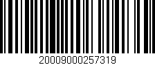 Código de barras (EAN, GTIN, SKU, ISBN): '20009000257319'