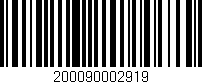 Código de barras (EAN, GTIN, SKU, ISBN): '200090002919'