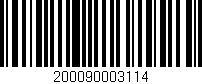Código de barras (EAN, GTIN, SKU, ISBN): '200090003114'