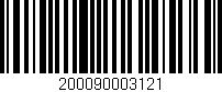 Código de barras (EAN, GTIN, SKU, ISBN): '200090003121'