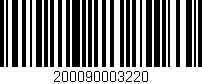 Código de barras (EAN, GTIN, SKU, ISBN): '200090003220'