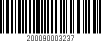 Código de barras (EAN, GTIN, SKU, ISBN): '200090003237'