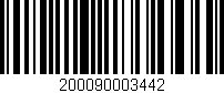 Código de barras (EAN, GTIN, SKU, ISBN): '200090003442'