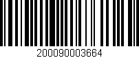 Código de barras (EAN, GTIN, SKU, ISBN): '200090003664'