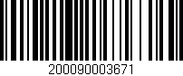 Código de barras (EAN, GTIN, SKU, ISBN): '200090003671'