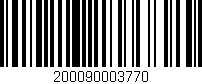 Código de barras (EAN, GTIN, SKU, ISBN): '200090003770'