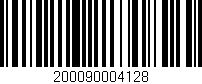 Código de barras (EAN, GTIN, SKU, ISBN): '200090004128'
