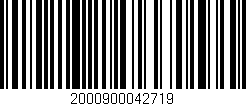 Código de barras (EAN, GTIN, SKU, ISBN): '2000900042719'