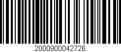 Código de barras (EAN, GTIN, SKU, ISBN): '2000900042726'