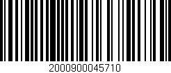 Código de barras (EAN, GTIN, SKU, ISBN): '2000900045710'