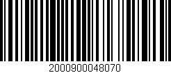 Código de barras (EAN, GTIN, SKU, ISBN): '2000900048070'