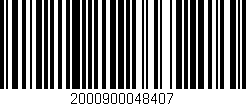 Código de barras (EAN, GTIN, SKU, ISBN): '2000900048407'