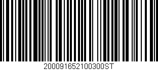 Código de barras (EAN, GTIN, SKU, ISBN): '200091652100300ST'
