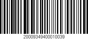 Código de barras (EAN, GTIN, SKU, ISBN): '20009349400010039'