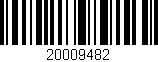 Código de barras (EAN, GTIN, SKU, ISBN): '20009482'