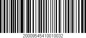 Código de barras (EAN, GTIN, SKU, ISBN): '20009545410010032'