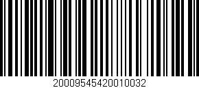 Código de barras (EAN, GTIN, SKU, ISBN): '20009545420010032'