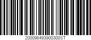 Código de barras (EAN, GTIN, SKU, ISBN): '200096493900300ST'