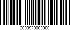 Código de barras (EAN, GTIN, SKU, ISBN): '2000970000008'