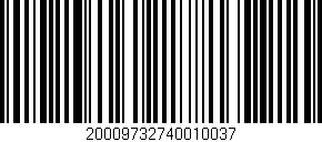 Código de barras (EAN, GTIN, SKU, ISBN): '20009732740010037'