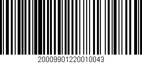 Código de barras (EAN, GTIN, SKU, ISBN): '20009901220010043'