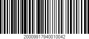 Código de barras (EAN, GTIN, SKU, ISBN): '20009917940010042'