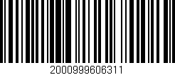 Código de barras (EAN, GTIN, SKU, ISBN): '2000999606311'