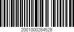 Código de barras (EAN, GTIN, SKU, ISBN): '2001000284528'