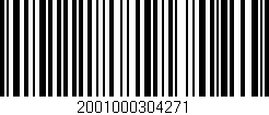 Código de barras (EAN, GTIN, SKU, ISBN): '2001000304271'