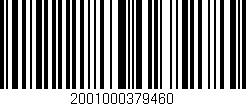 Código de barras (EAN, GTIN, SKU, ISBN): '2001000379460'