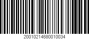 Código de barras (EAN, GTIN, SKU, ISBN): '20010214680010034'
