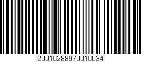 Código de barras (EAN, GTIN, SKU, ISBN): '20010288970010034'