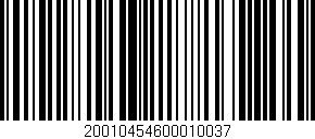 Código de barras (EAN, GTIN, SKU, ISBN): '20010454600010037'