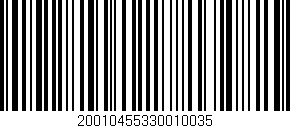 Código de barras (EAN, GTIN, SKU, ISBN): '20010455330010035'