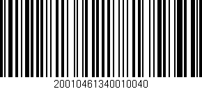 Código de barras (EAN, GTIN, SKU, ISBN): '20010461340010040'