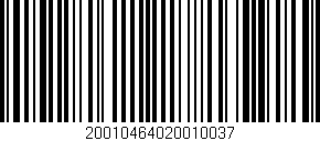 Código de barras (EAN, GTIN, SKU, ISBN): '20010464020010037'