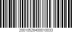 Código de barras (EAN, GTIN, SKU, ISBN): '20010528400010033'