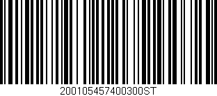 Código de barras (EAN, GTIN, SKU, ISBN): '200105457400300ST'