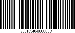 Código de barras (EAN, GTIN, SKU, ISBN): '200105464600300ST'