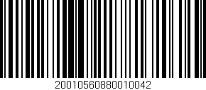 Código de barras (EAN, GTIN, SKU, ISBN): '20010560880010042'