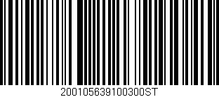 Código de barras (EAN, GTIN, SKU, ISBN): '200105639100300ST'