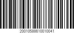 Código de barras (EAN, GTIN, SKU, ISBN): '20010588610010041'
