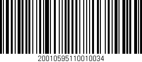 Código de barras (EAN, GTIN, SKU, ISBN): '20010595110010034'