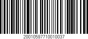 Código de barras (EAN, GTIN, SKU, ISBN): '20010597710010037'