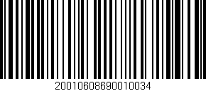Código de barras (EAN, GTIN, SKU, ISBN): '20010608690010034'