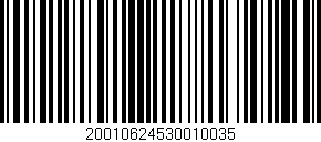 Código de barras (EAN, GTIN, SKU, ISBN): '20010624530010035'