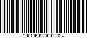 Código de barras (EAN, GTIN, SKU, ISBN): '20010699290010034'