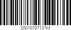 Código de barras (EAN, GTIN, SKU, ISBN): '20010707137M'